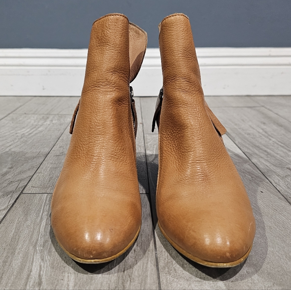 Silent D Anthropologie Uriah Tan Leather Block He… - image 3